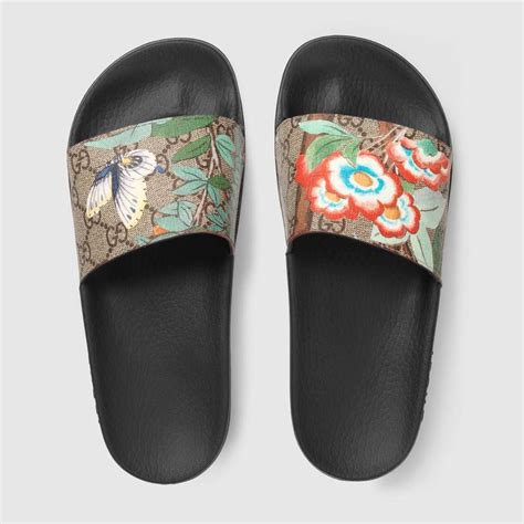 gucci butterfly shoes price|gucci ladies slides.